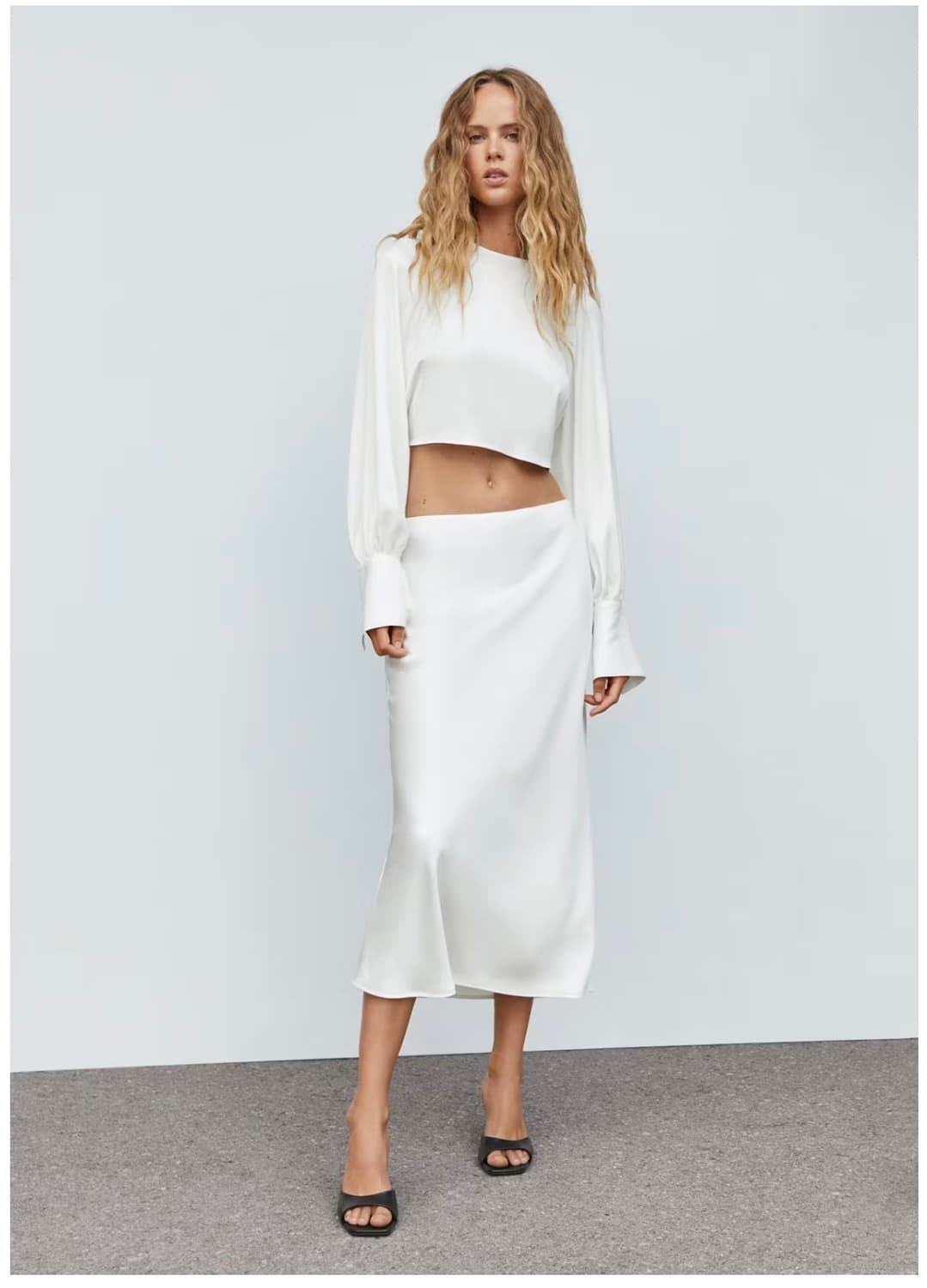 MANGO 망고 백오픈 블라우스 상품이미지3