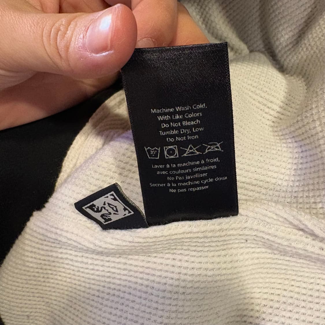 오베이 코튼 블랙 집업 상품이미지6