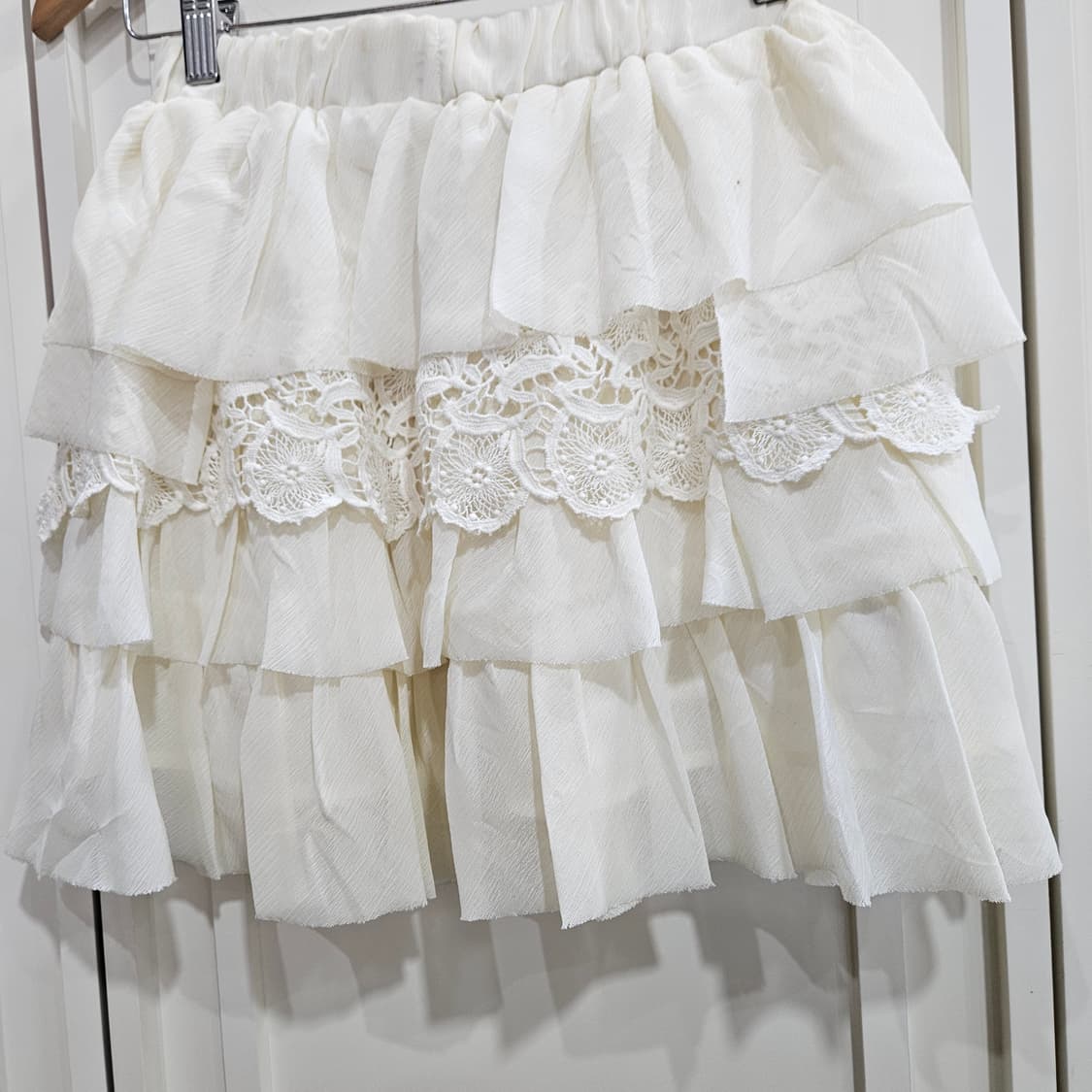 레이스 프릴 미니 스커트 상품이미지3