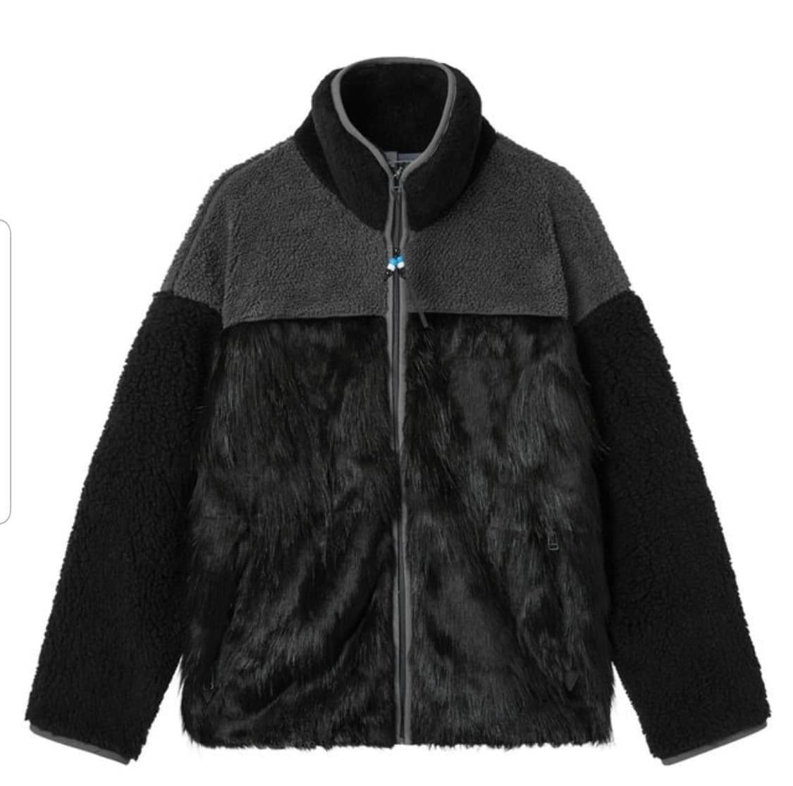 오픈와이와이 폭스 퍼 후리스 블랙 상품이미지1