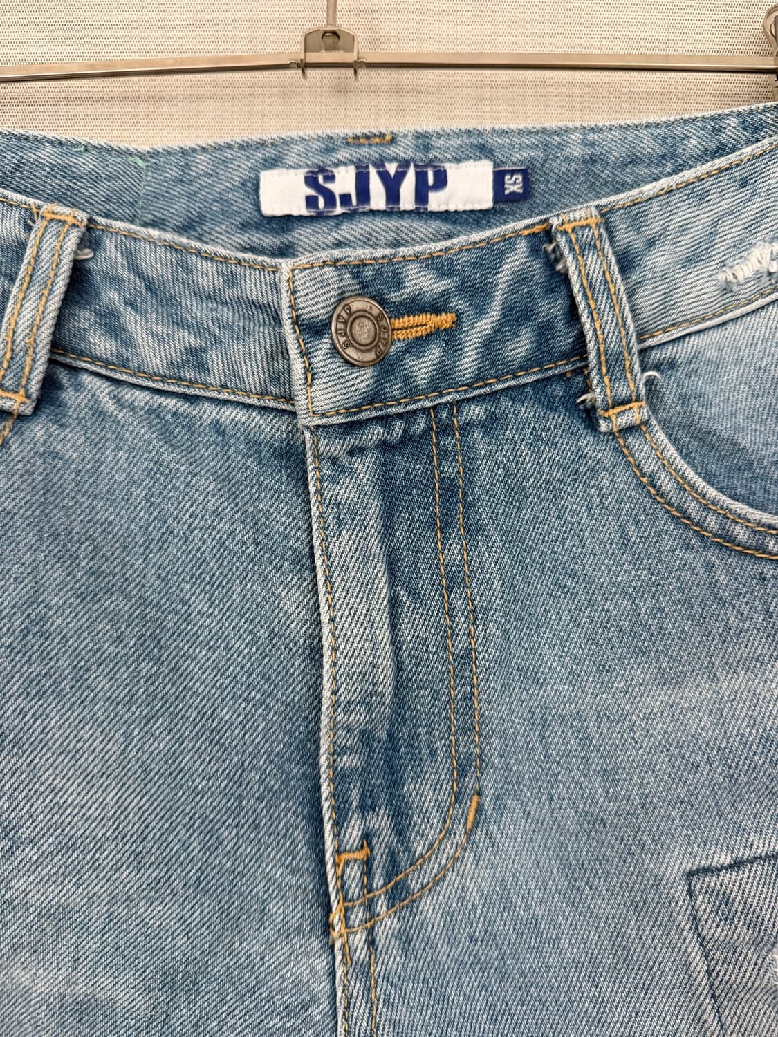 한섬 SJYP 연청 데미지 데님 팬츠 상품이미지2