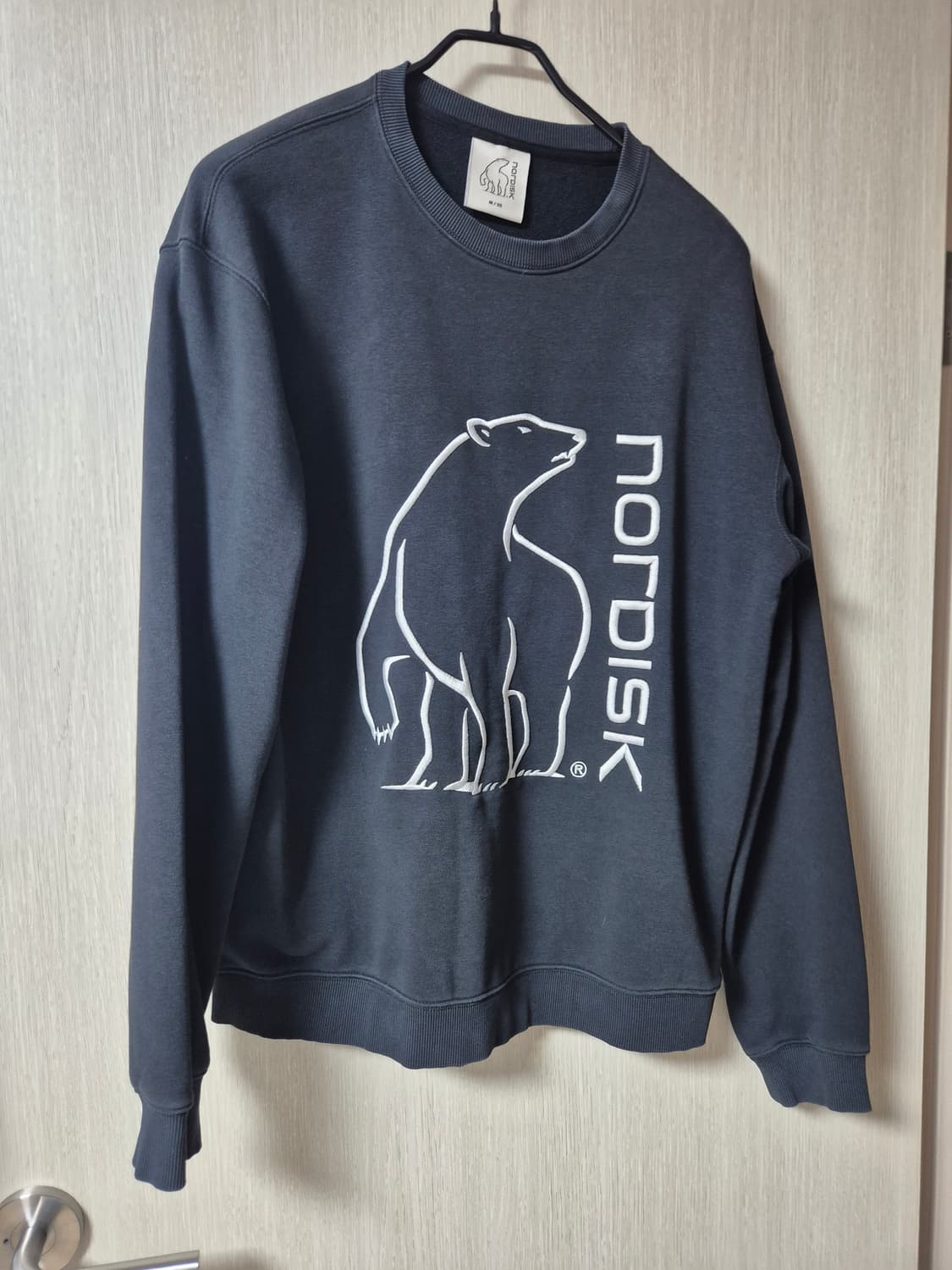 (22년) 노르디스크 빅폴라 베어 맨투맨 티셔츠 블랙 M 상품이미지1