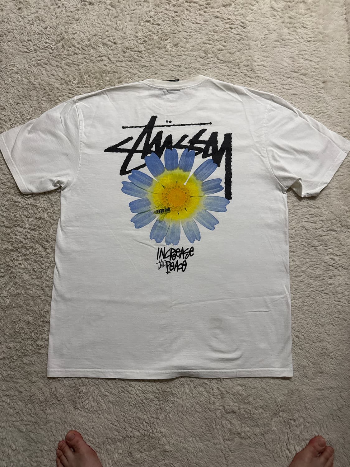 스투시 ITP 플라워 티셔츠 화이트 상품이미지2