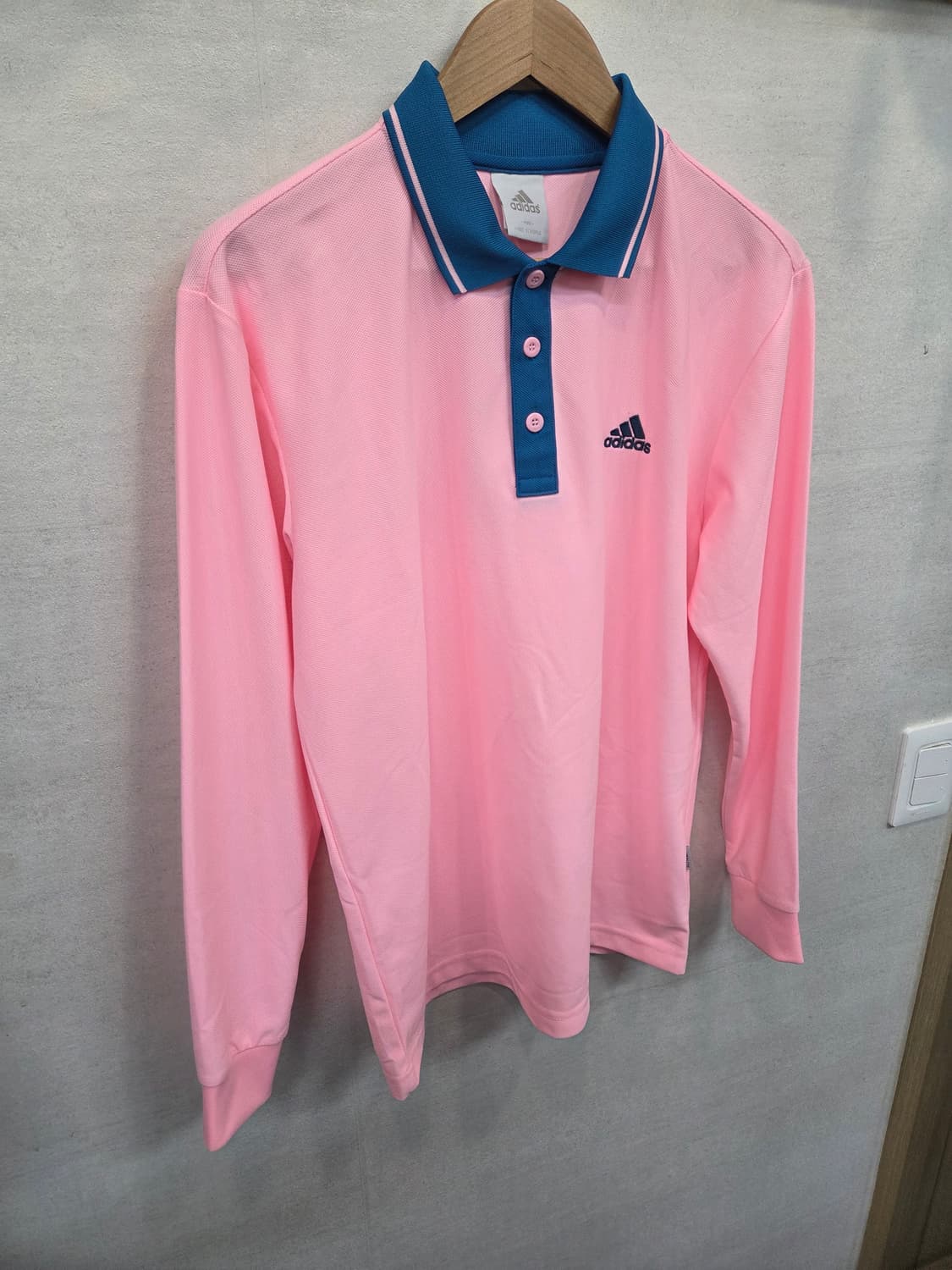  아디다스 올드스쿨 폴로 카라긴팔 연핑크 L 상품이미지7