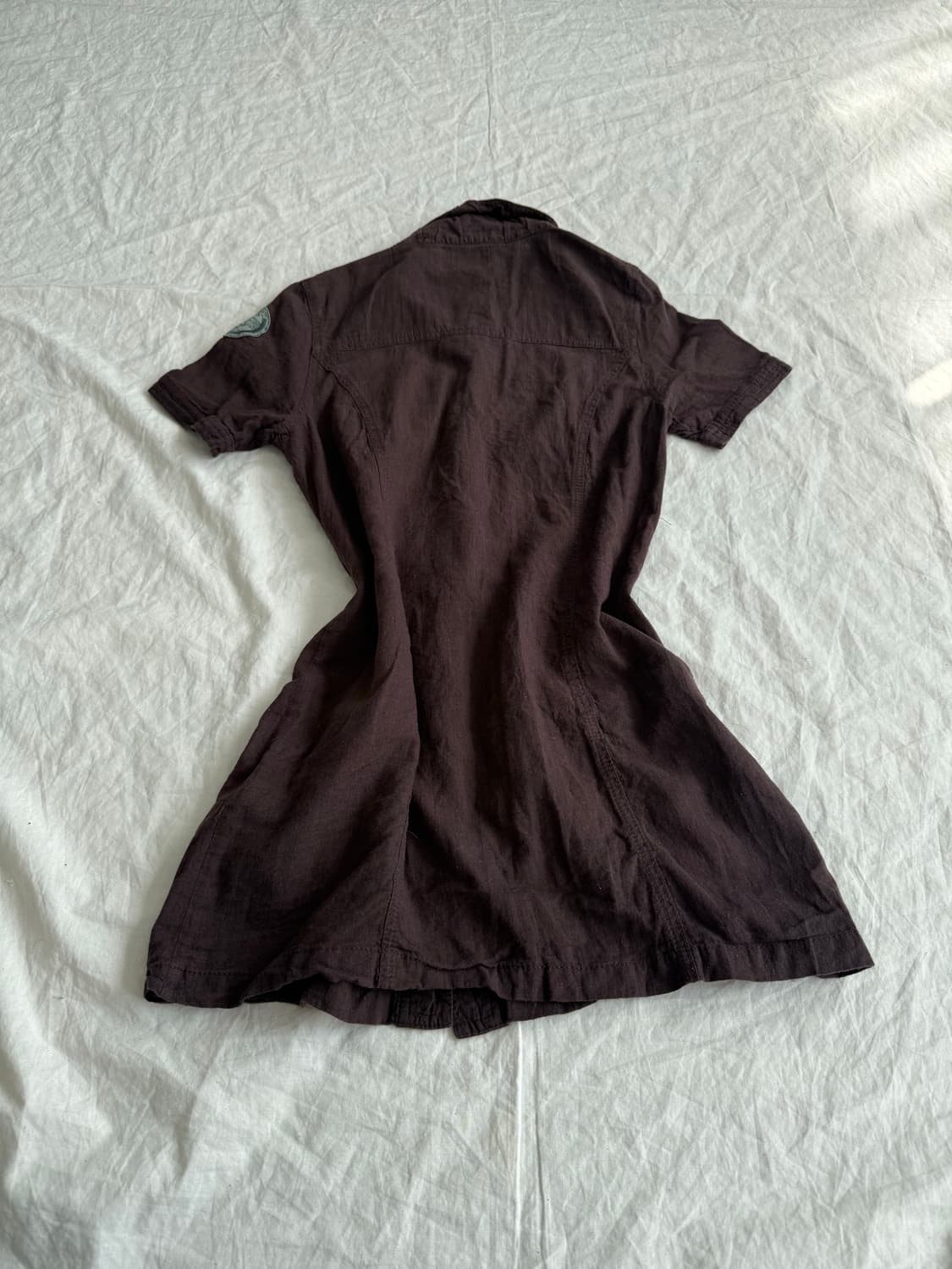 브라운 y2k 미니 원피스 상품이미지4