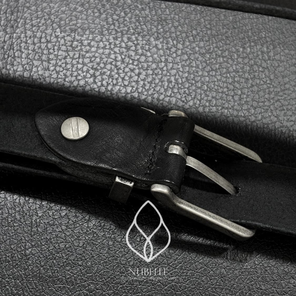 🌗 Basic satin belt / 베이직 새틴 버클 소가죽 벨트 상품이미지6