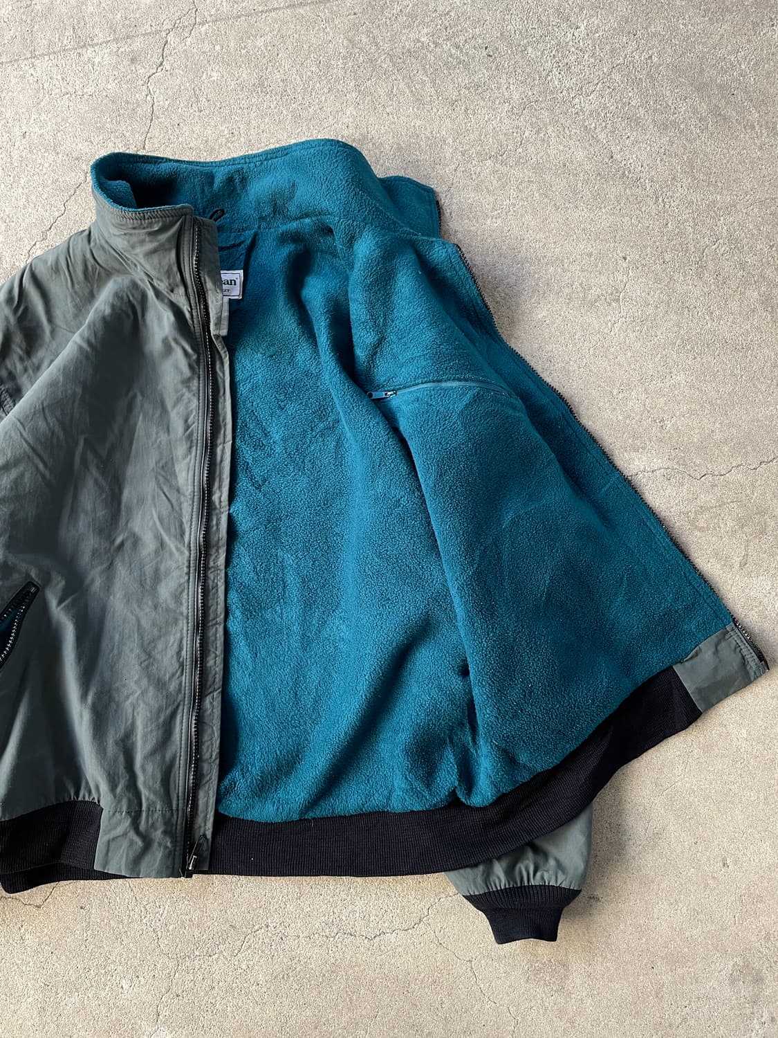 80-90s L.L. bean Warm-up Jacket charcoal 상품이미지4