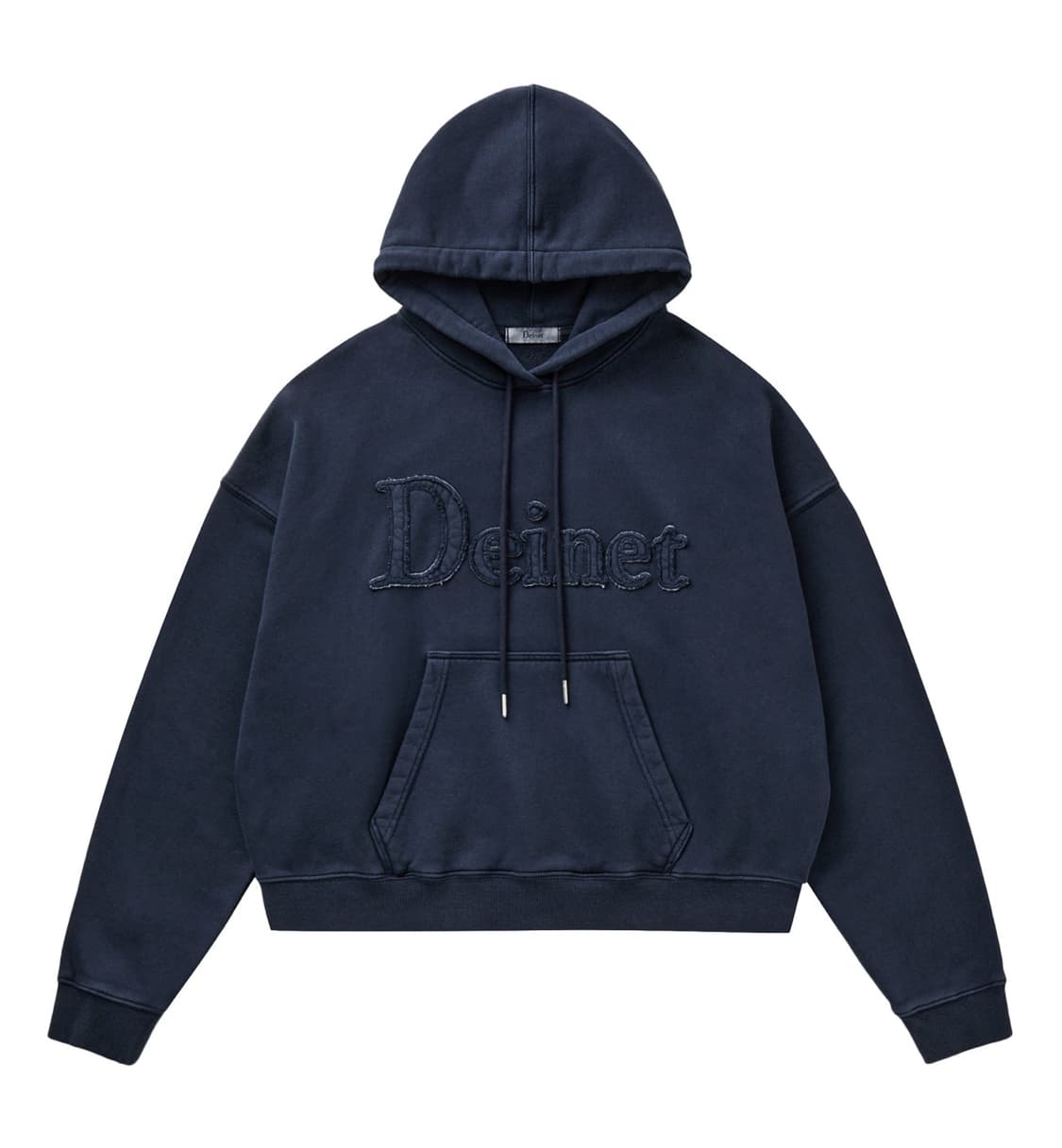 다이닛 MUDDY PATCH LOGO CROP HOODIE IN NAVY 상품이미지1