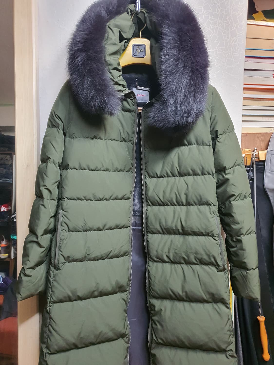 지센 덕다운 여성 모피패딩 상품이미지1