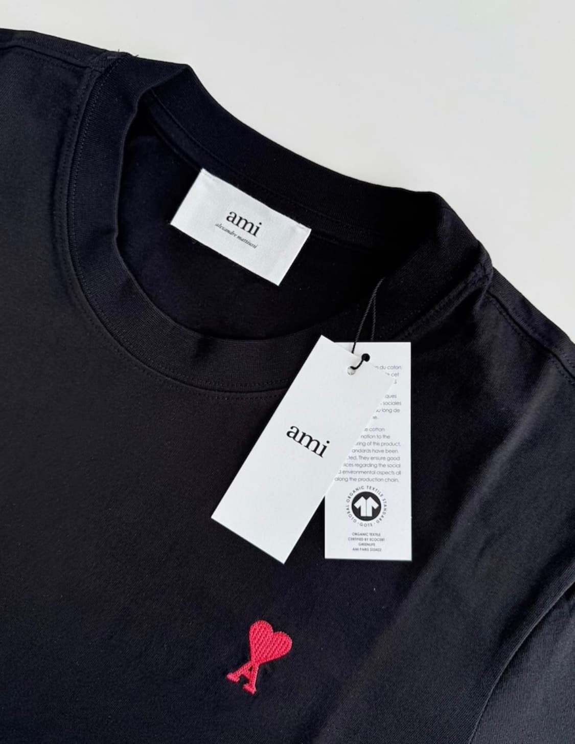(QR정품인증/새상품) 아미 반팔티 블랙/화이트/네이비 상품이미지3