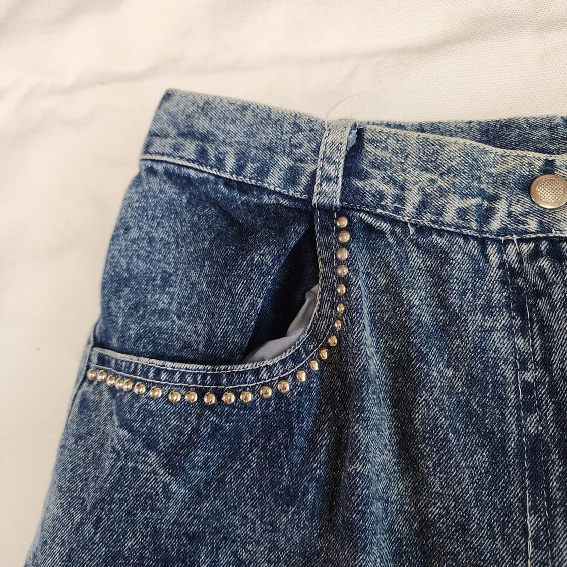 빈티지 스터드 에스닉 자수 하프팬츠 상품이미지5