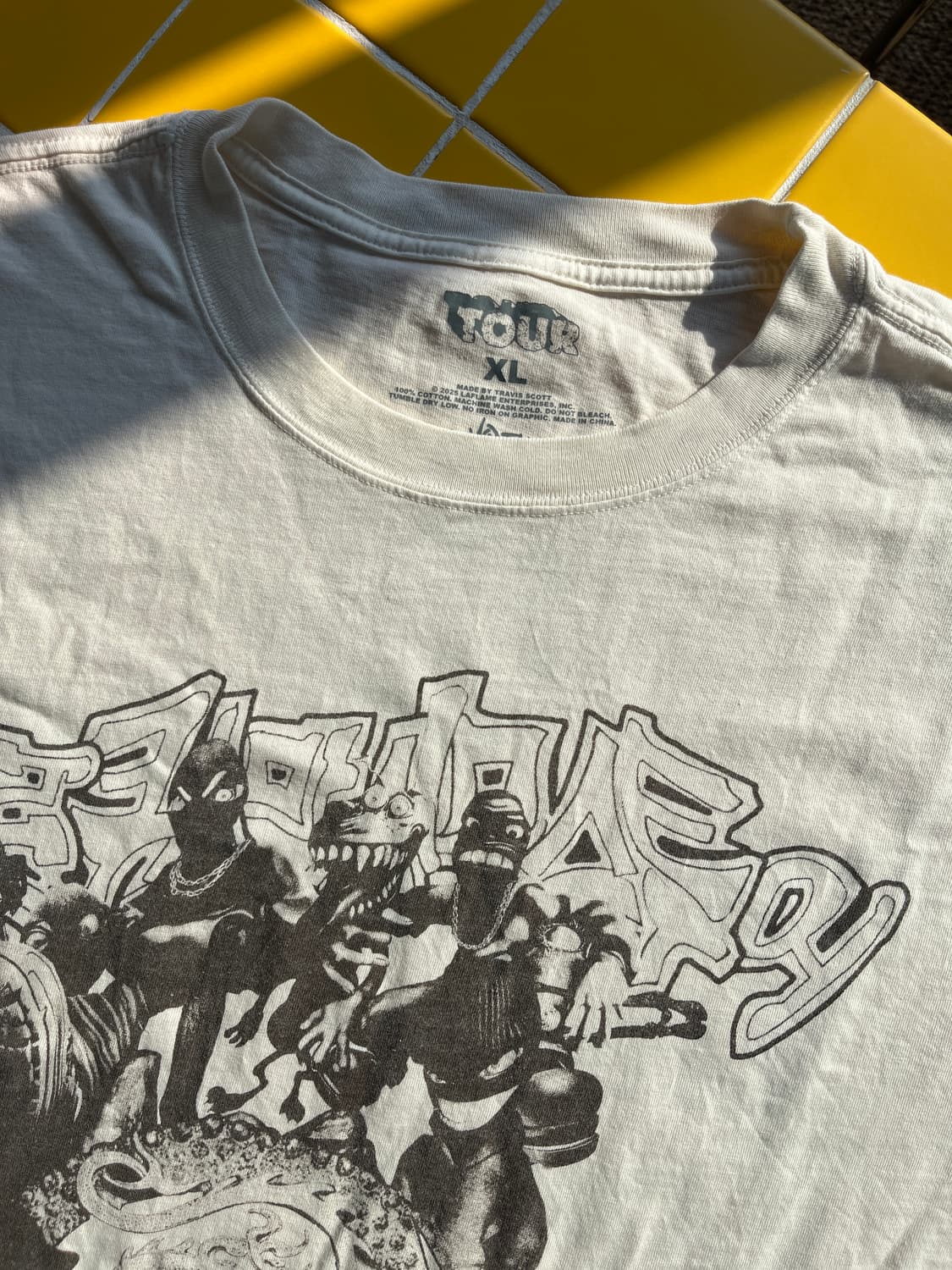 트래비스 스캇 내한 티셔츠 XL 상품이미지2