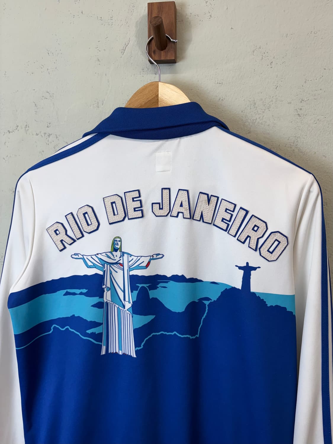 아디다스 빈티지 브라질 트랙탑 화이트 져지 상품이미지4