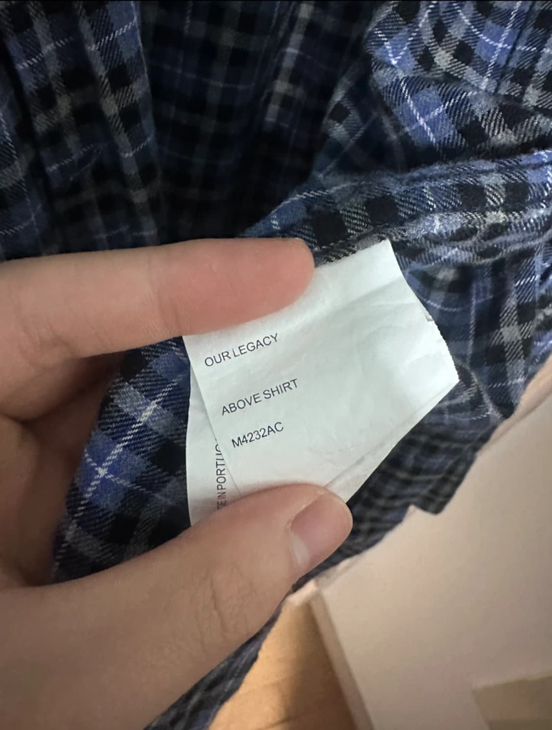 48)아워레가시 어보브 켄트렐 체크 셔츠 상품이미지2