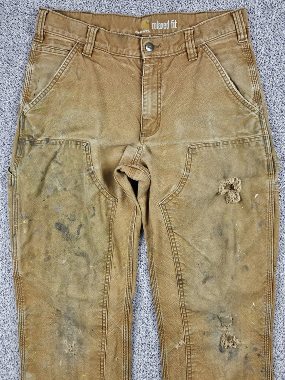 칼하트 덕 캔버스 더블니 카펜터 워크 팬츠 (32 X 32)/ 10169 상품이미지5