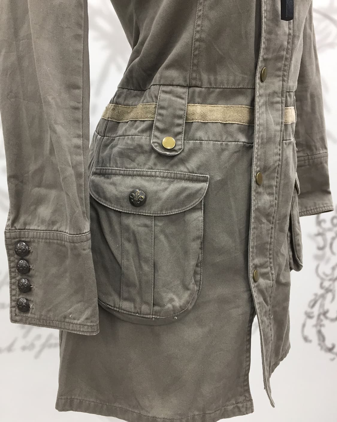 00's Grunge high-neck utility dress 상품이미지4