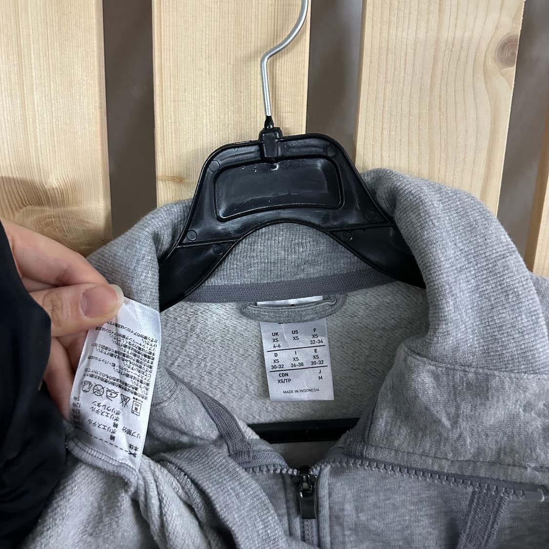 (S) 아디다스 그레이 코튼 져지 집업 상품이미지4