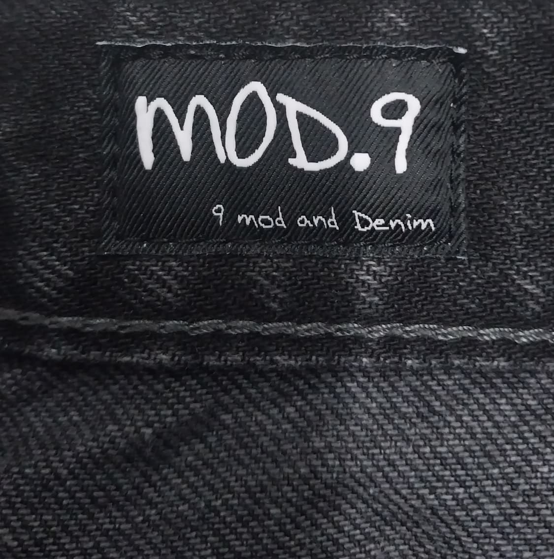 모드나인 블랙 데님팬츠 30 상품이미지3