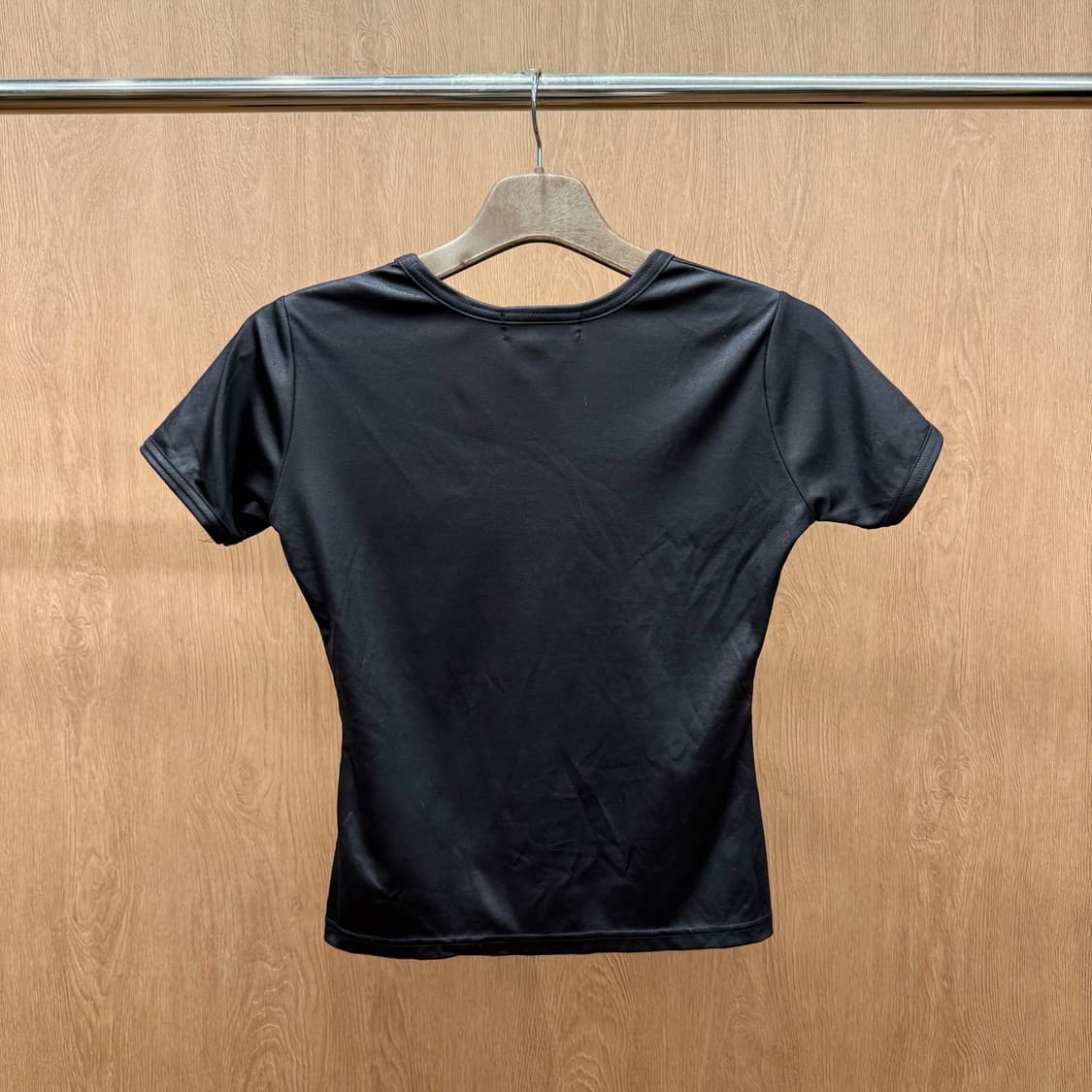 베르사체 진스 꾸뛰르 메두사 로고 자수 반팔 티셔츠 슬림핏 블랙 상품이미지3