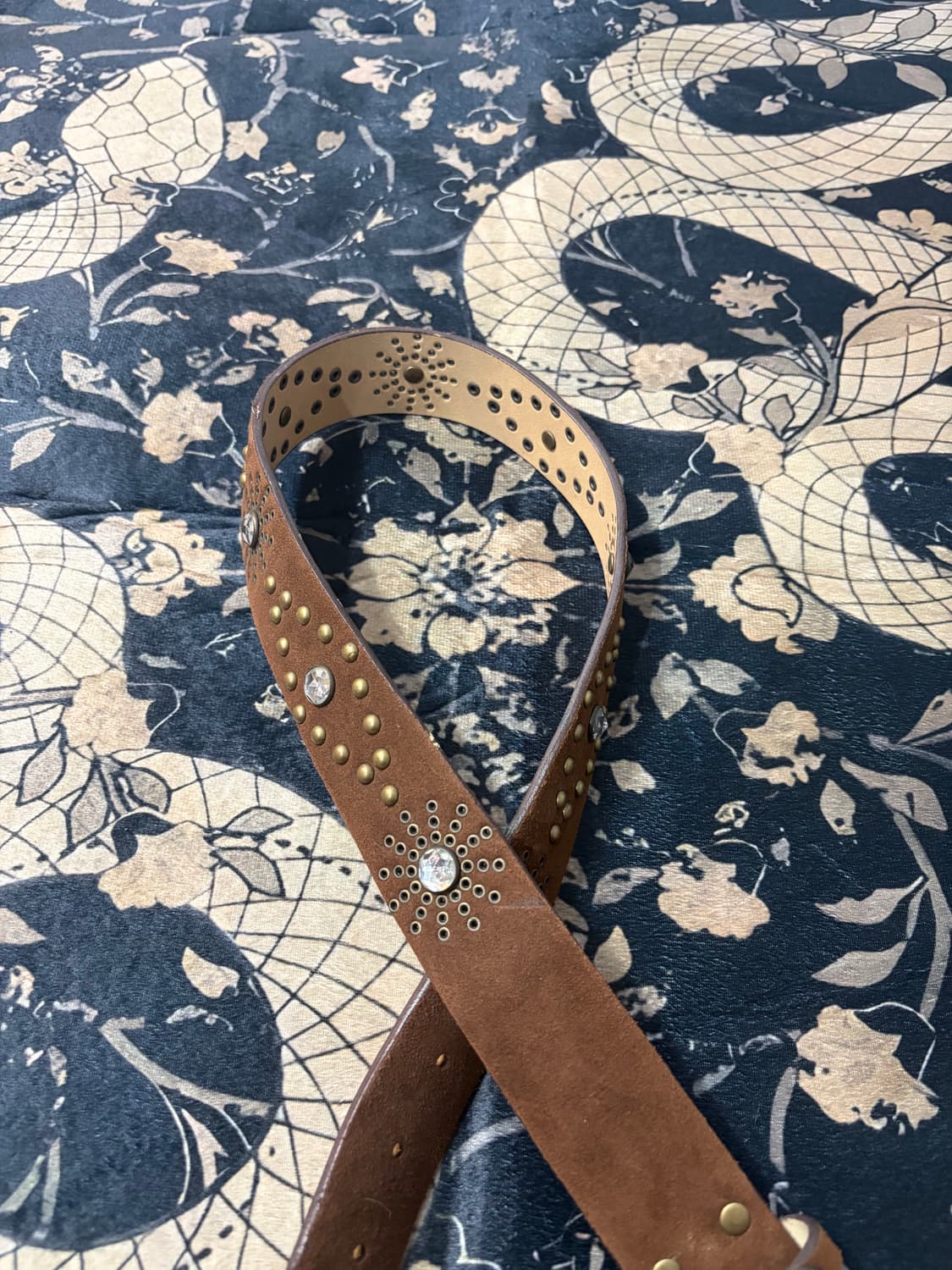 cubic studded western brown belt 상품이미지6