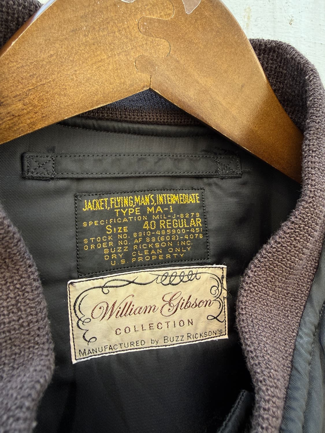 버즈릭슨 윌리엄깁슨 ma-1 40(XL) 상품이미지9