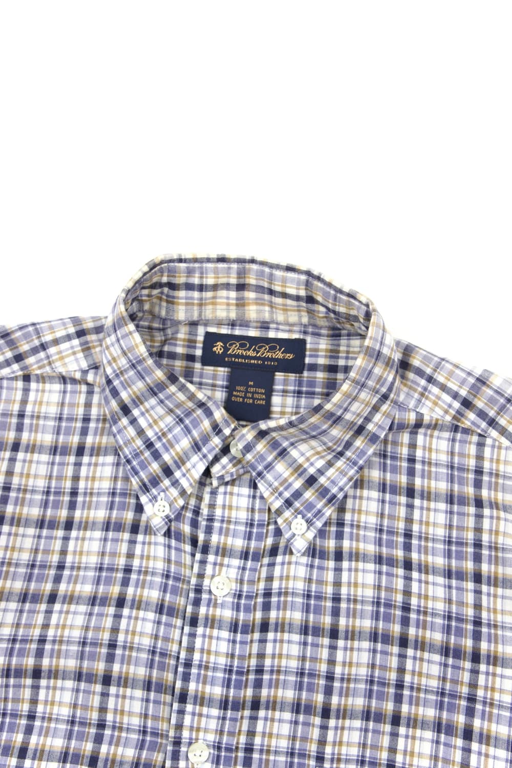 Brooks Brothers 마드라스 체크 버튼다운 셔츠 블루화이트 상품이미지2