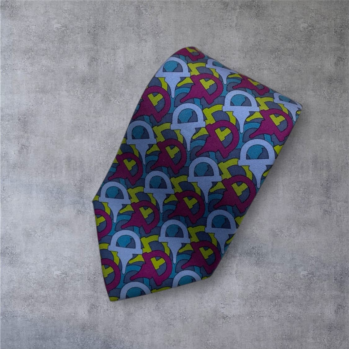 구찌 Gucci 멀티컬러 인터로킹 G 패턴 실크 넥타이 상품이미지7