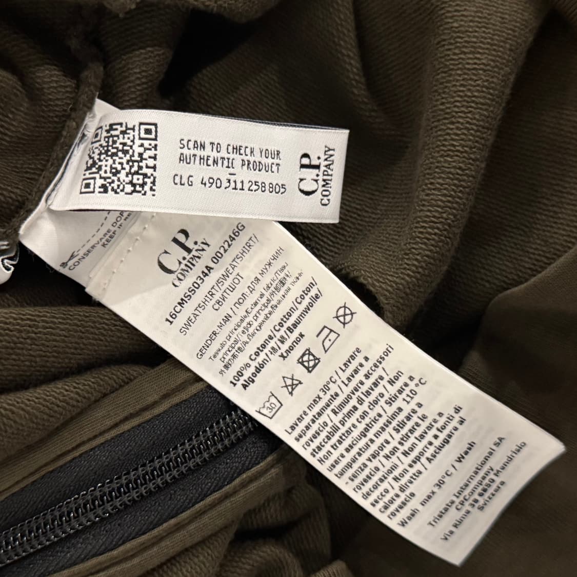 CP컴퍼니 렌즈 와펜 후드집업 L 상품이미지6