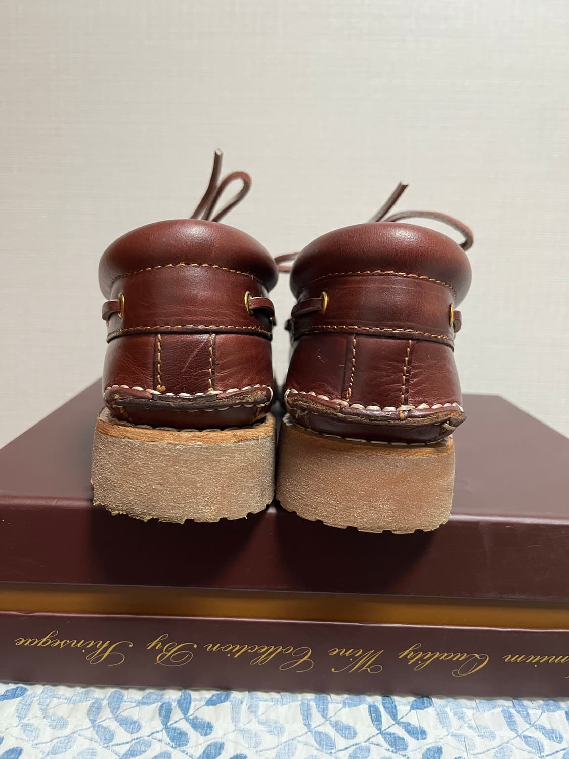 팀버랜드 3아이 보트슈즈 버건디 42(265)사이즈 상품이미지4