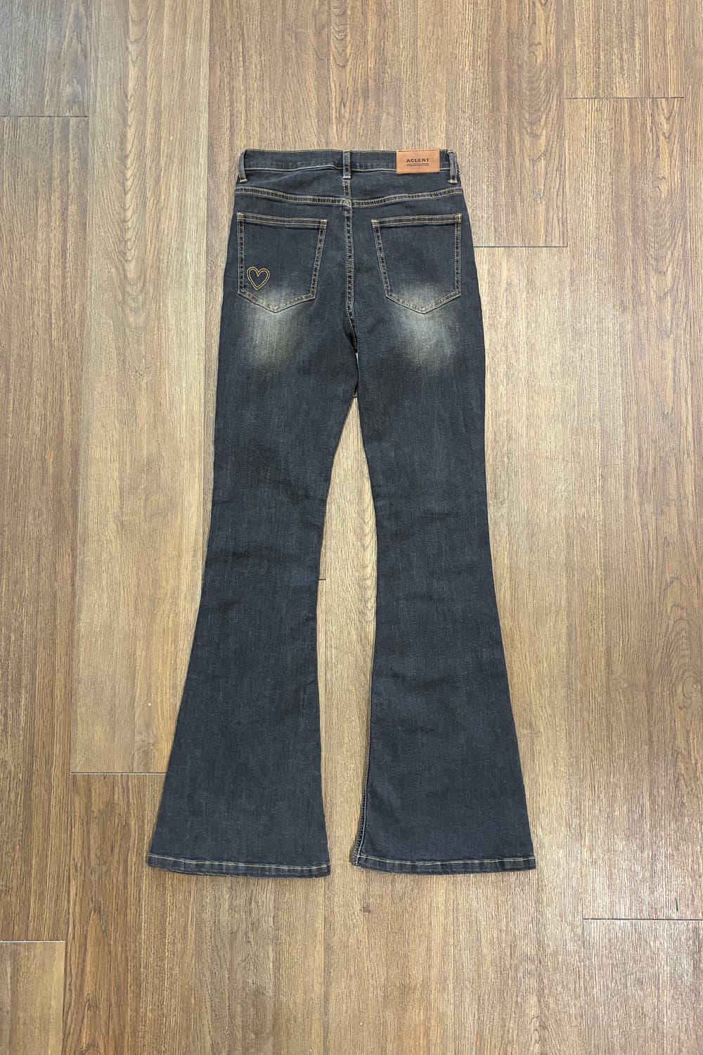 Black Washed Slim Bootcut Jeans  상품이미지6