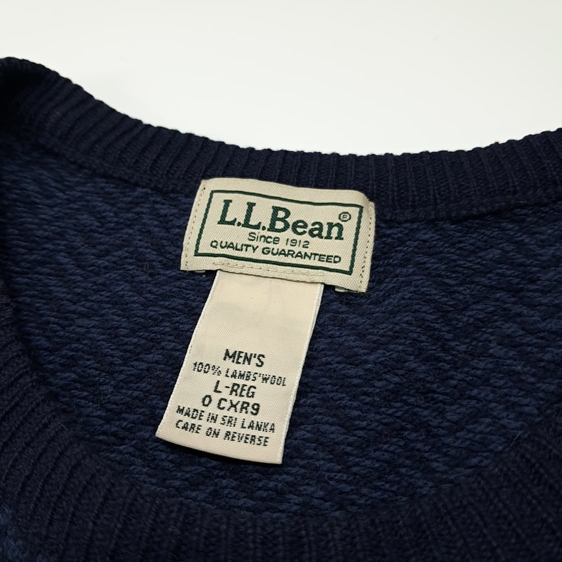 CL102 L 엘엘빈 램스울 버드아이 크루넥 니트 상품이미지3