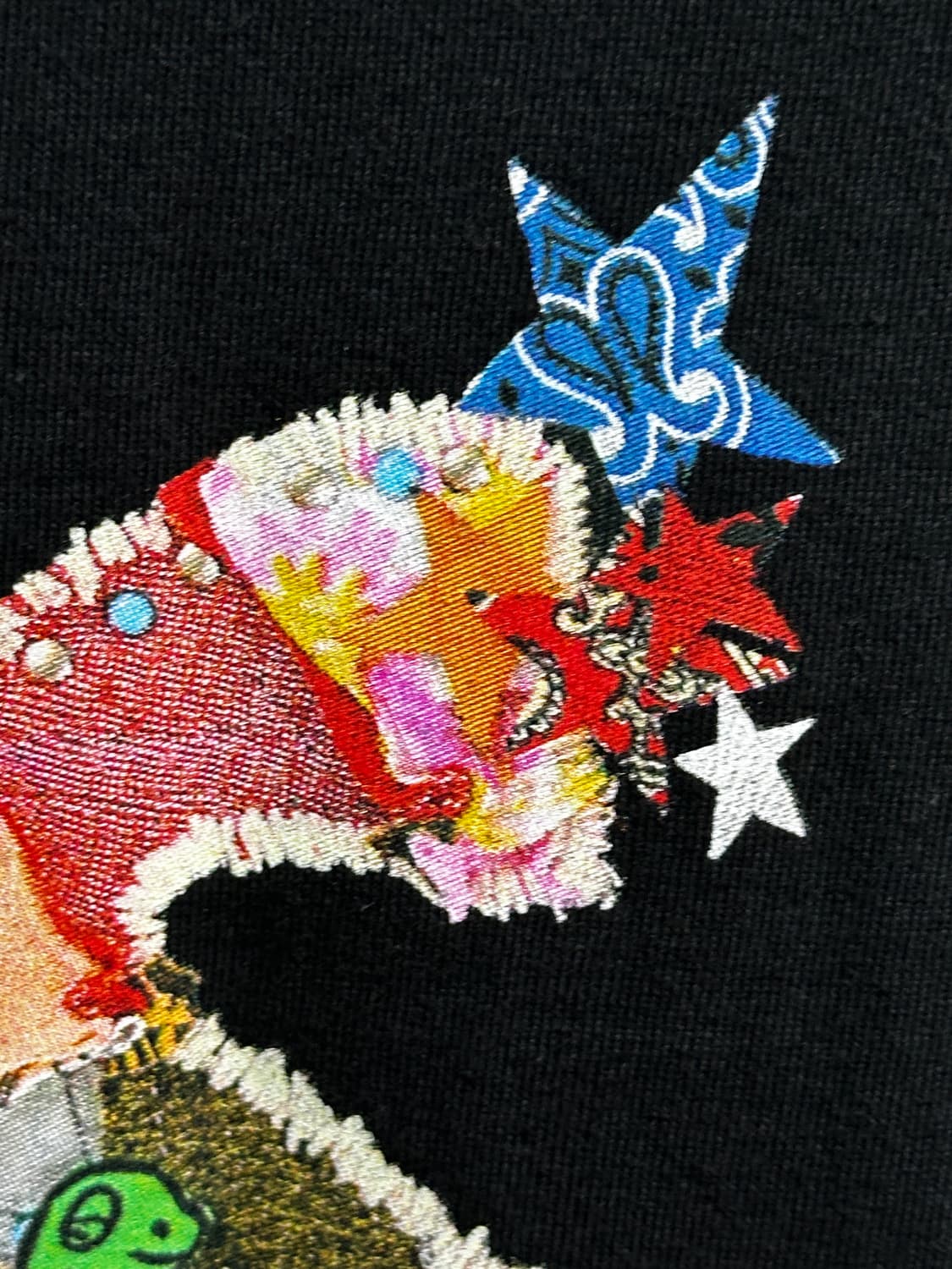 슈프림 패치워크 티셔츠 블랙 - 24SS L 상품이미지4