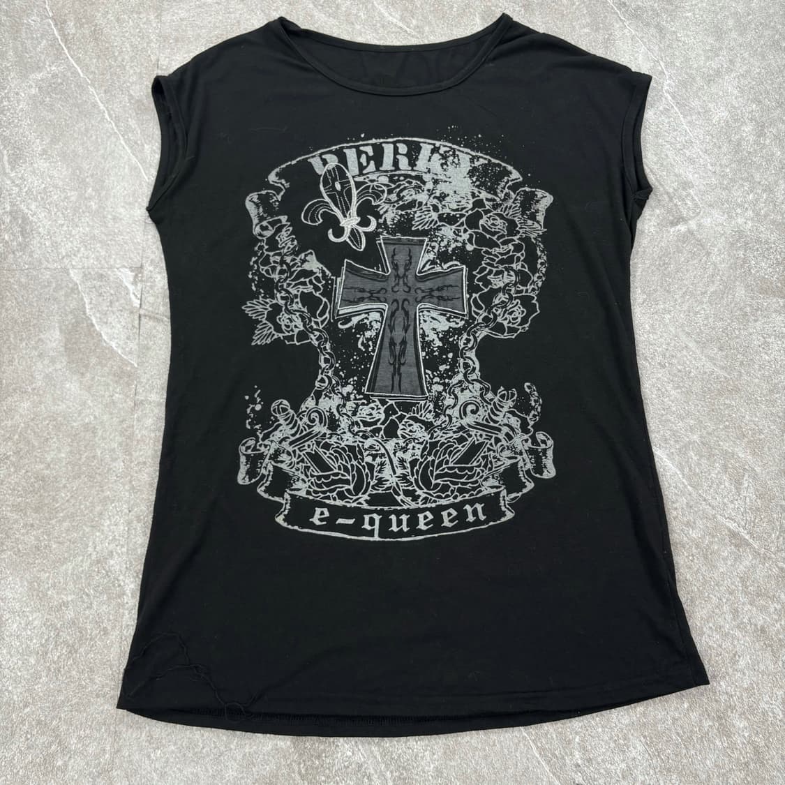 Vintage Cross Logo Sleeveless shirt  상품이미지1
