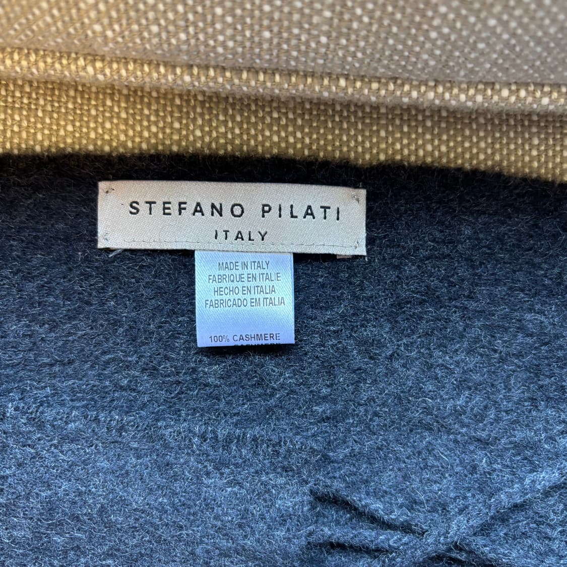 스테파노 필라티 이탈리아 캐시미어 100 숄 리얼 퍼 트리밍 상품이미지4