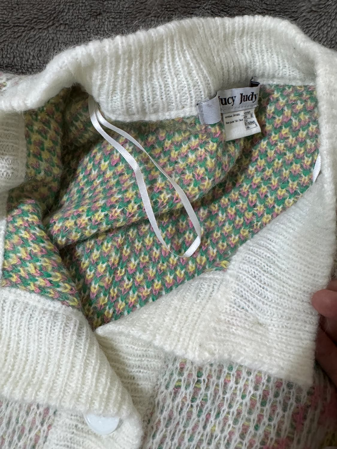 쥬시쥬디 쟈가드니트 가디건 상품이미지4