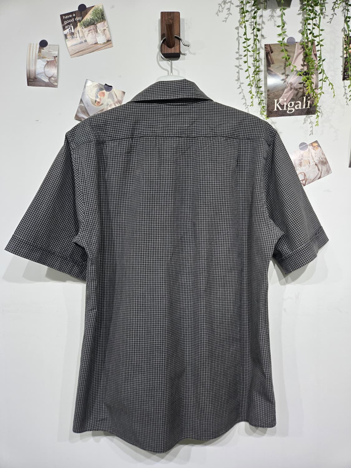 버버리 체크 반팔 남방 셔츠 상품이미지4