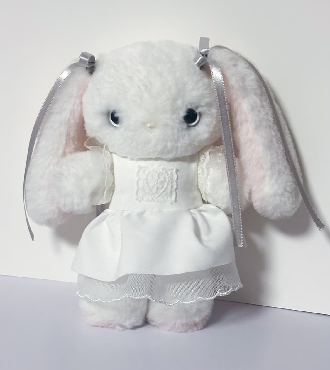 유키야 Yukiya 20cm 토끼 (화이트핑크) 핸드메이드 인형 상품이미지3