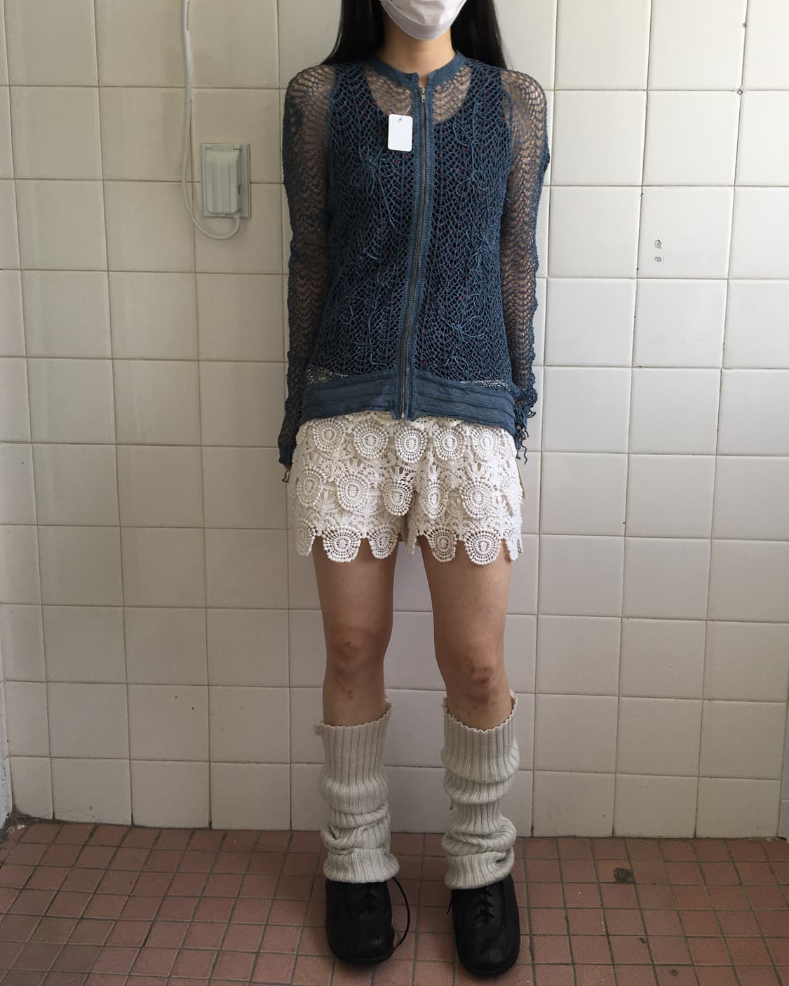 Crochet point see through zip up 상품이미지7