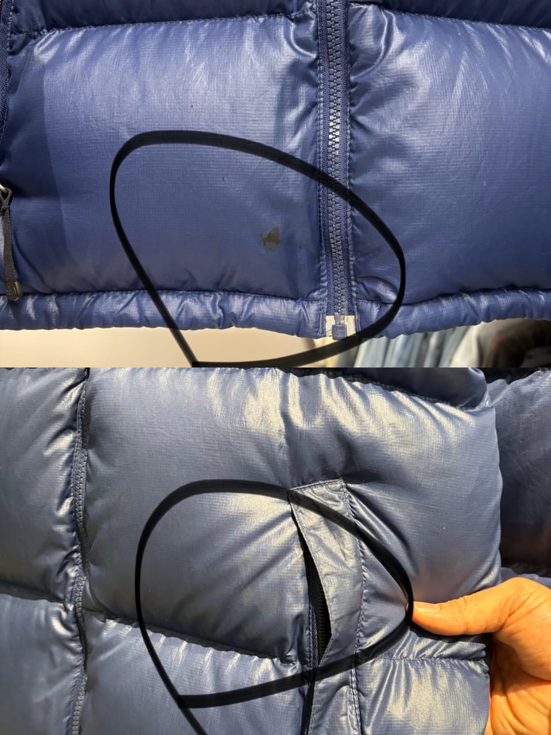 노스페이스 700 눕시 다운 패딩 상품이미지7