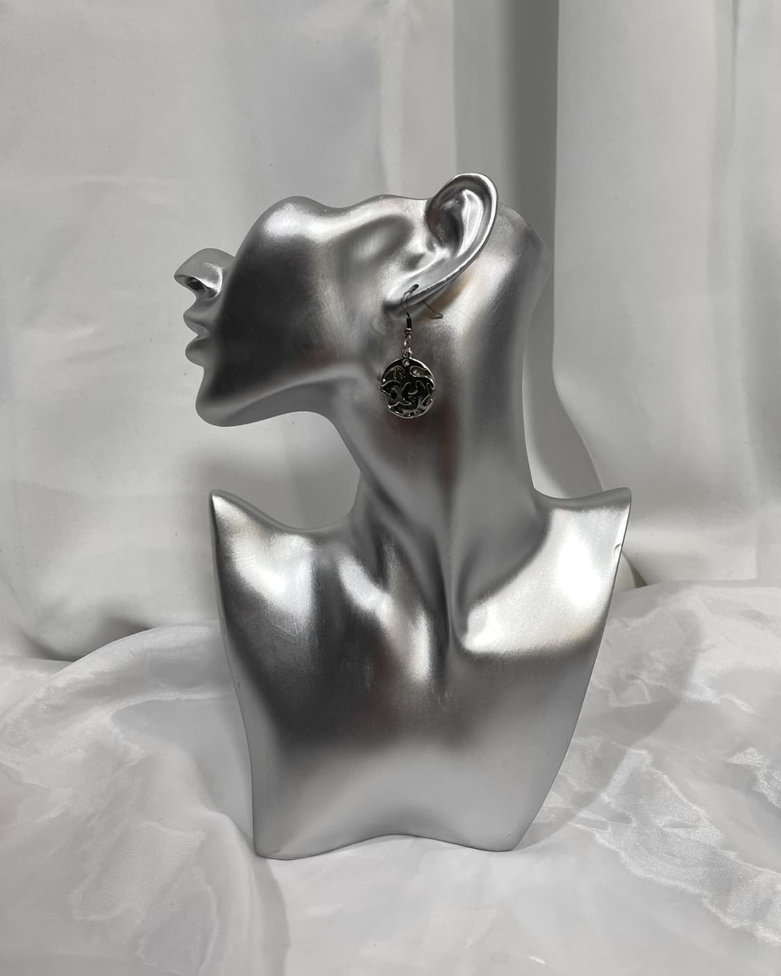 silver necklace earring set 상품이미지3