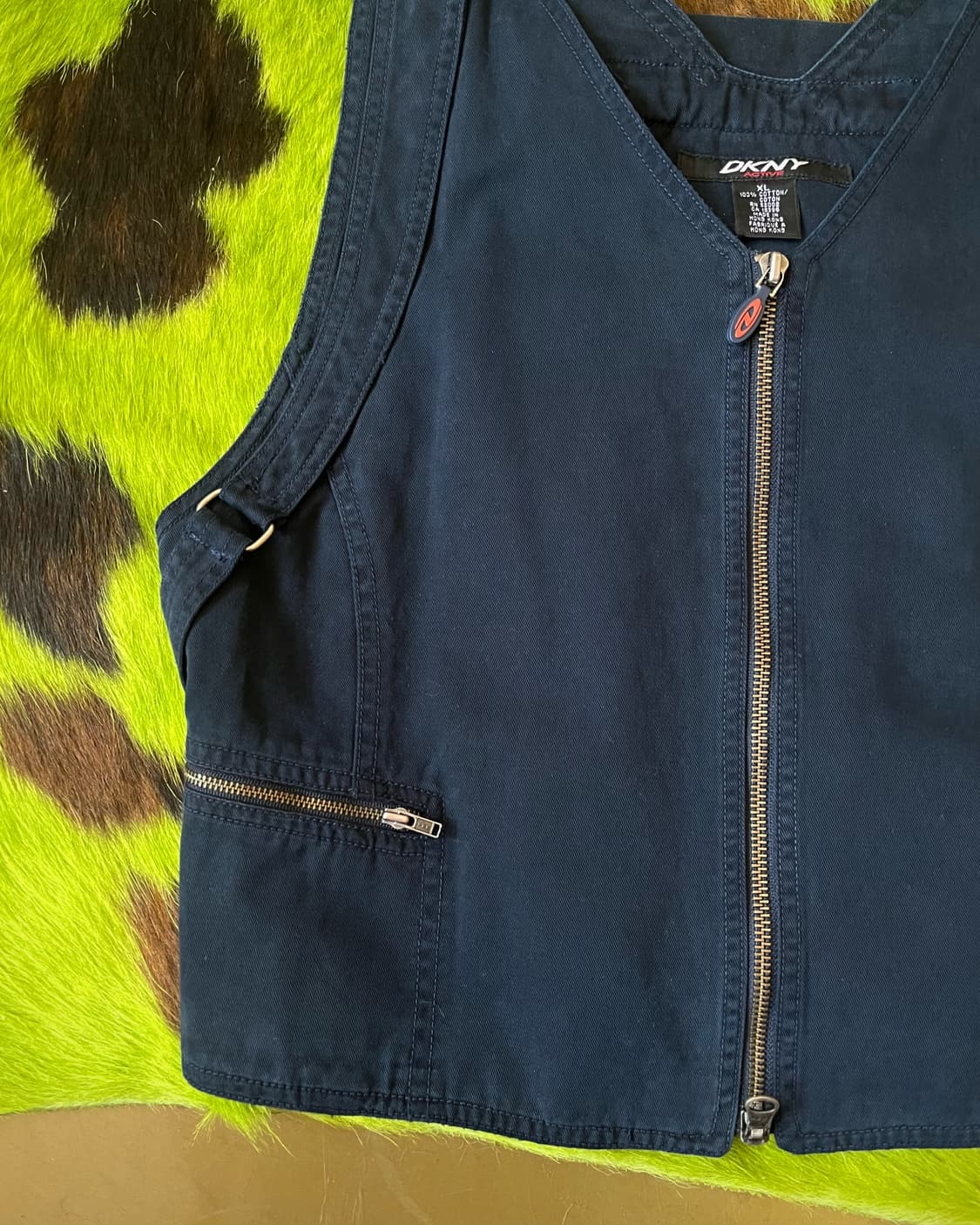 1990s DKNY Archive Cotton Backpack Vest 상품이미지8