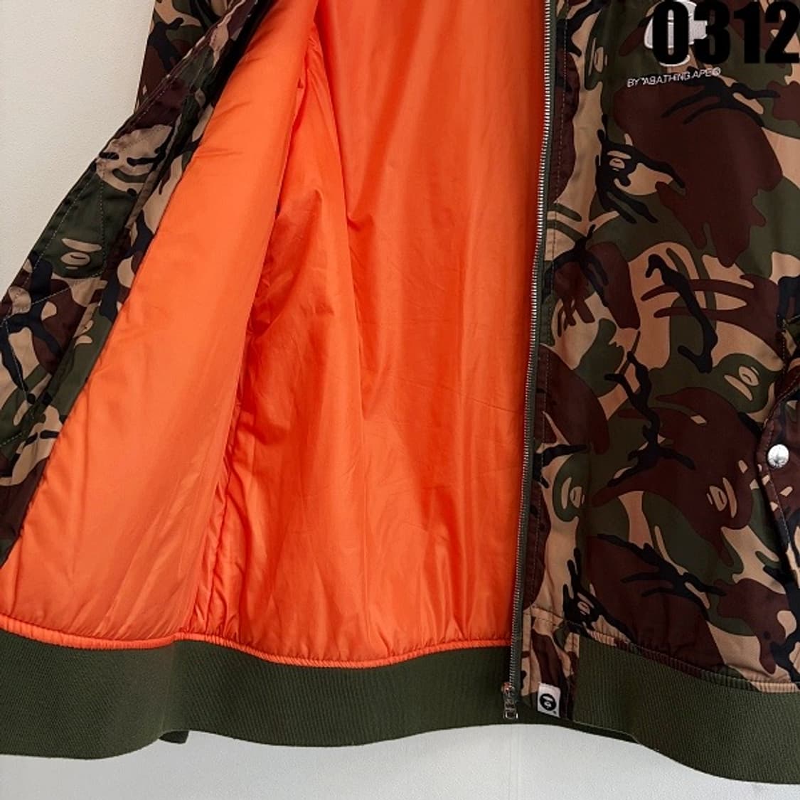 에이프 카모플라주 MA-1 스타일 자켓 XXL 0312 상품이미지5