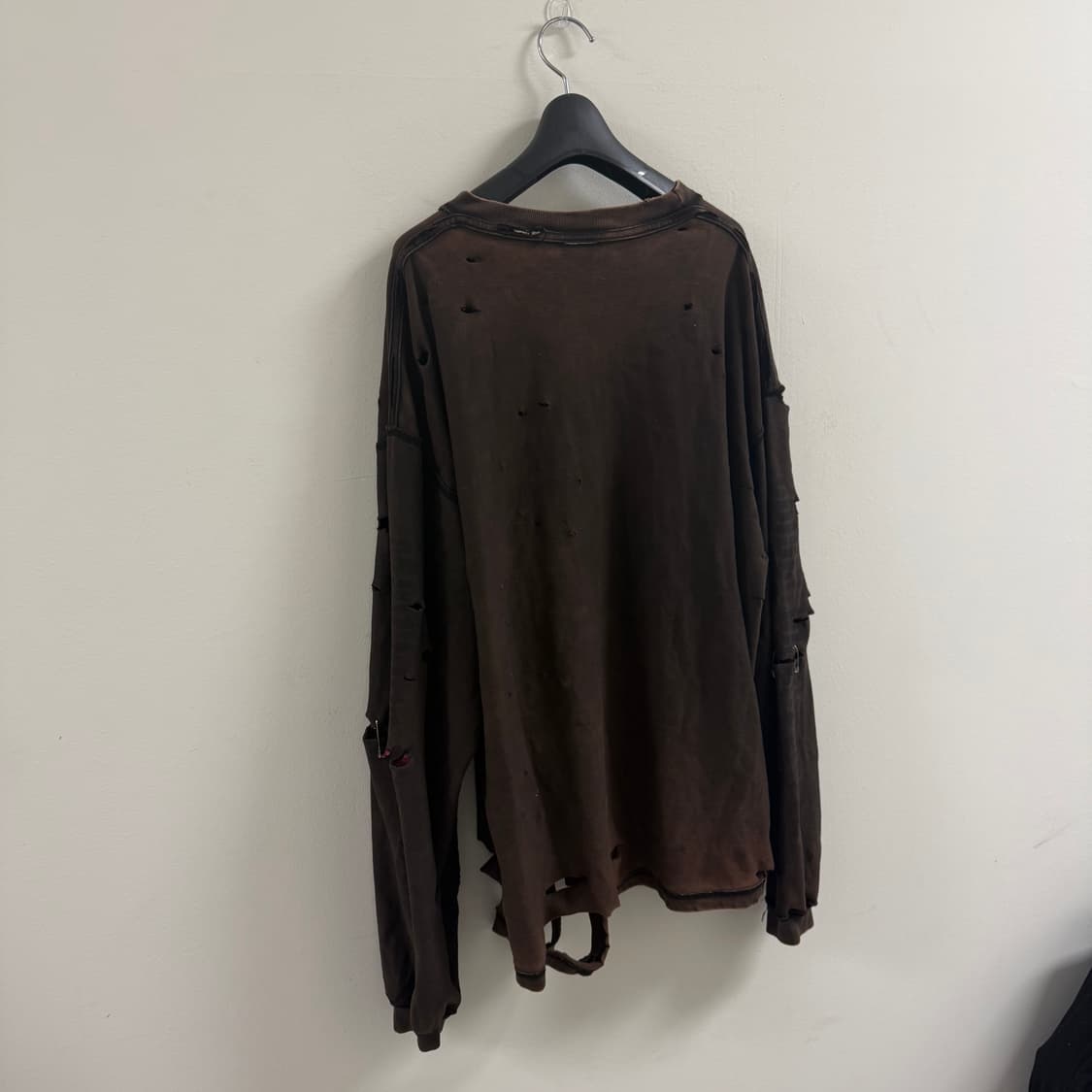Vintage destroyed layered long t 상품이미지10