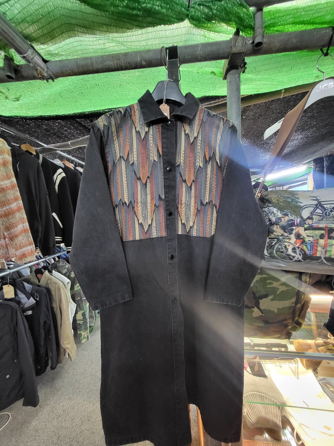 카우보이 깃털 롱코트 상품이미지1