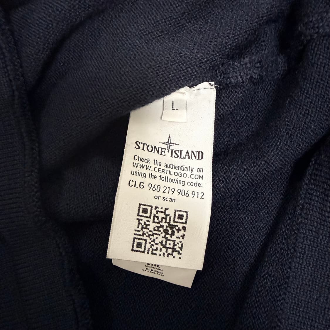 스톤아일랜드 니트 네이비 L 상품이미지4