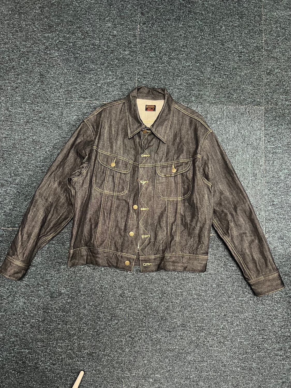 아웃스탠딩 리 복각 청자켓 / 50S WESTERN RIDER SELVE 상품이미지1