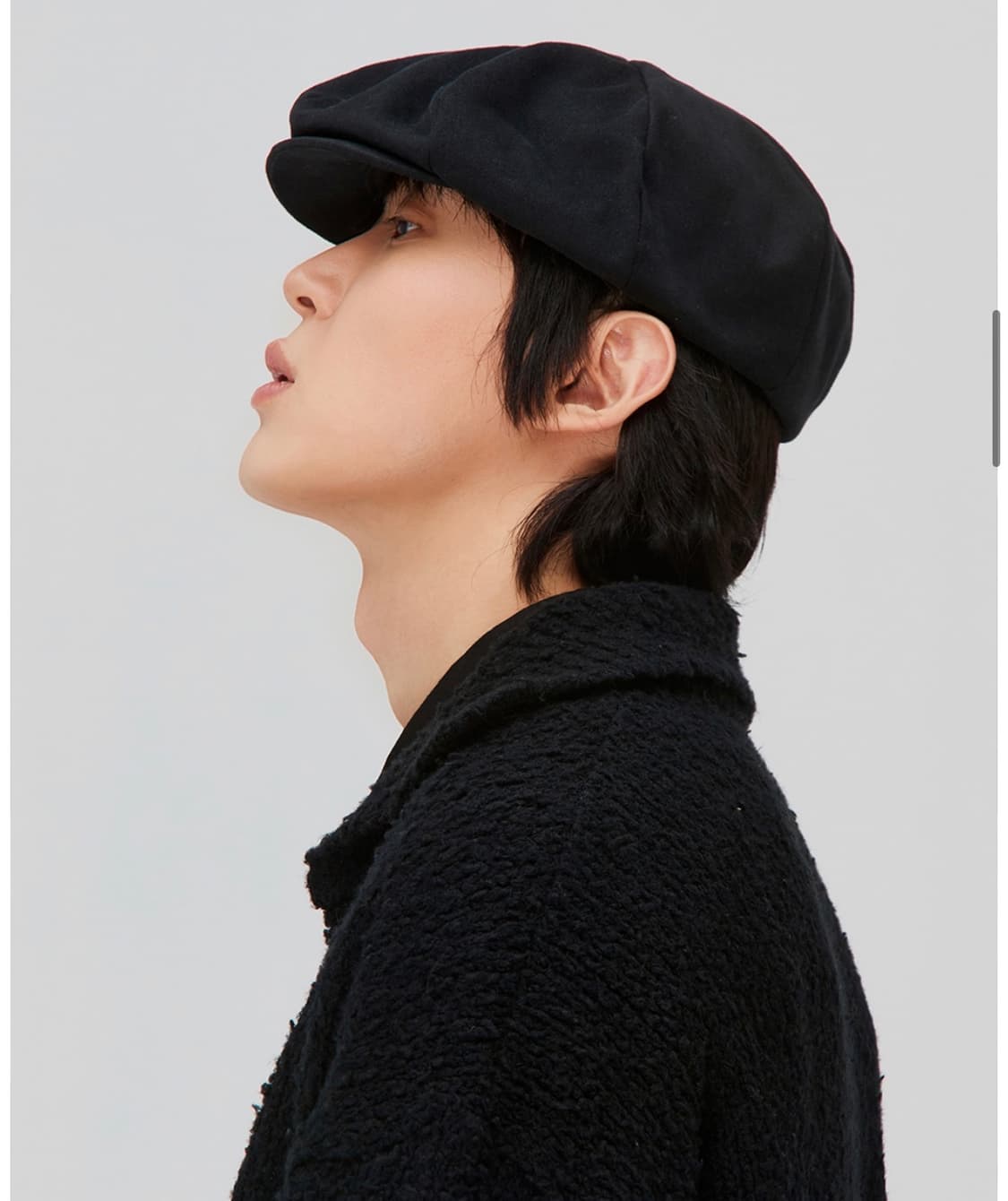 마스포켓 빅 뉴스보이 캡 (블랙) 상품이미지3