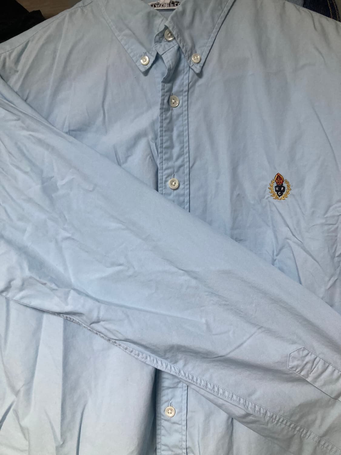 헤리티지플로스 크레스트 셔츠 (sky blue M) 상품이미지4