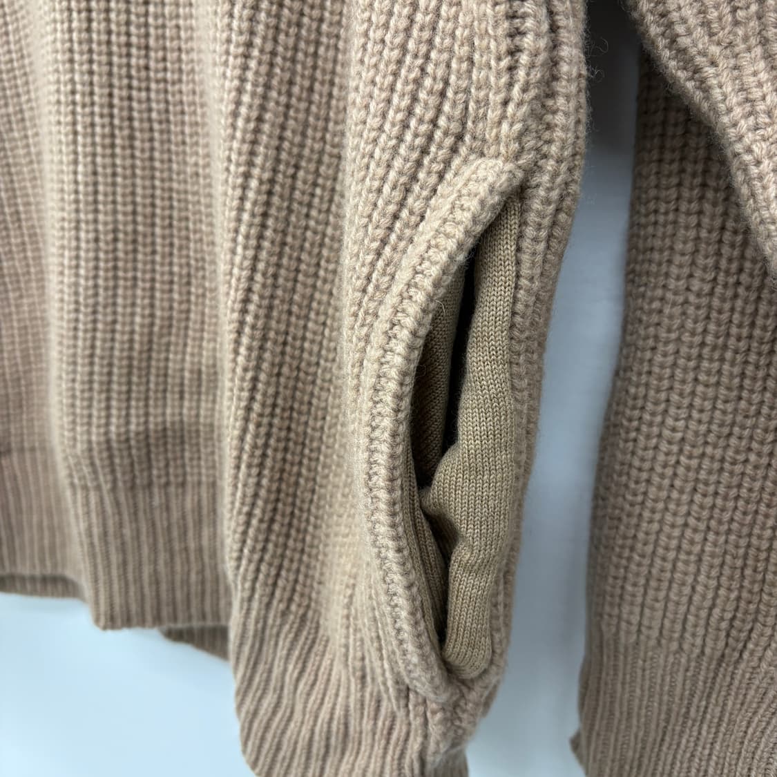 오르치발 브라운 꽈배기 하프넥 니트 여성 M 상품이미지3