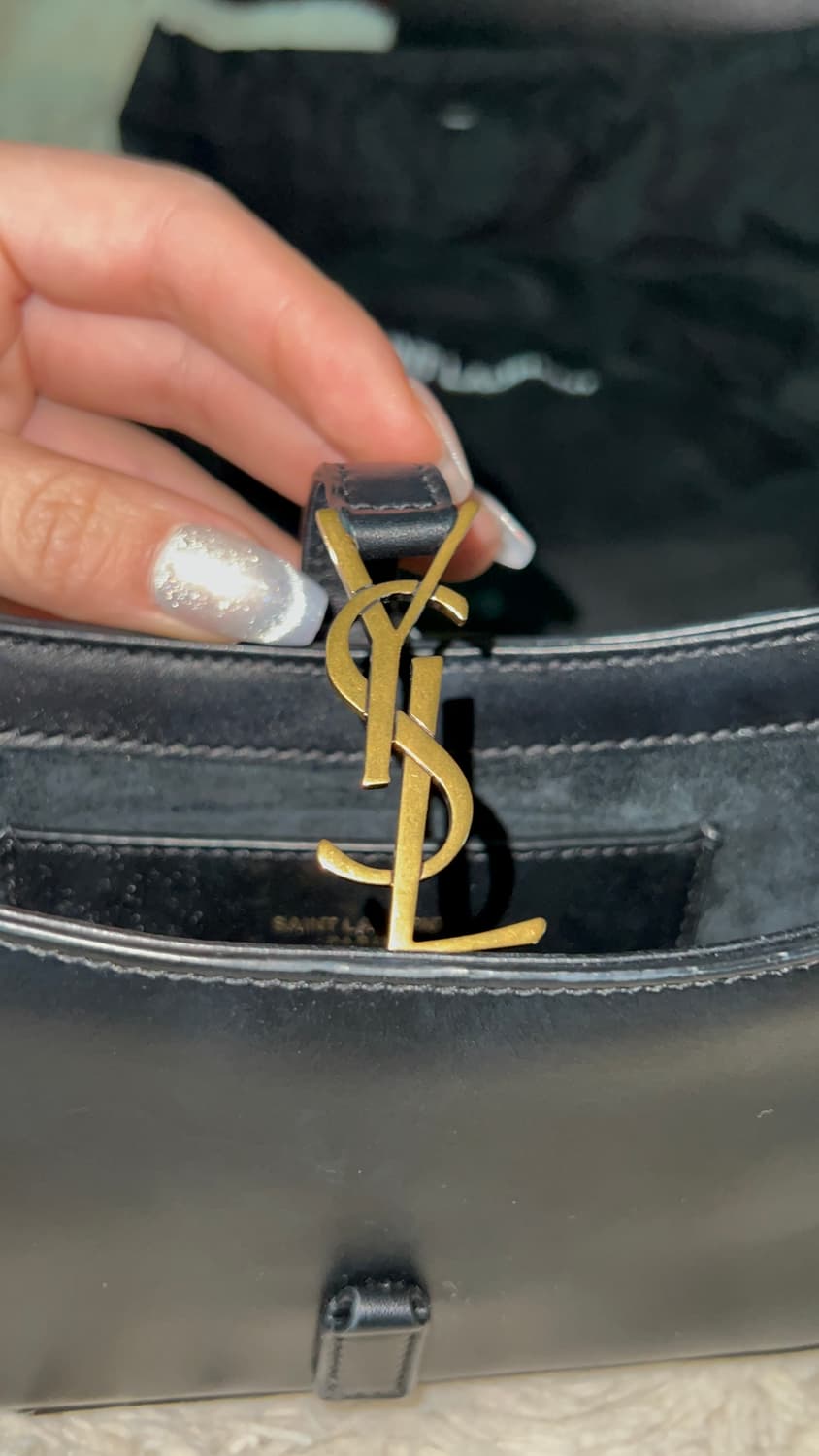 생로랑 미니 호보백 블랙 상품이미지5